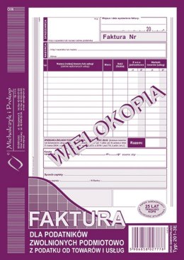 Druk offsetowy Faktura VAT A5 80k. Michalczyk i Prokop (201-3E)