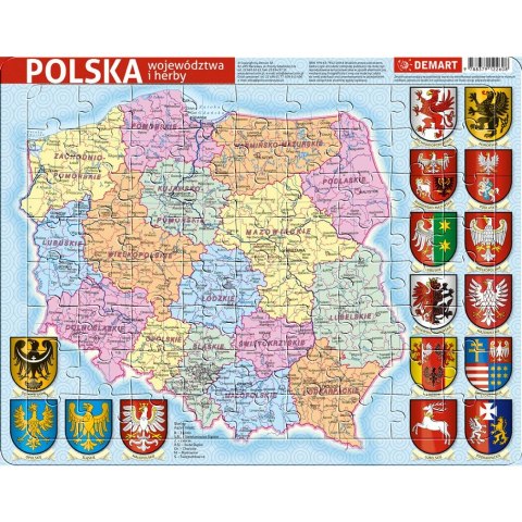 Puzzle Demart Polska administracyjna