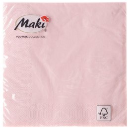 Serwetki różowy papier [mm:] 330x330 Pol-mak (37)
