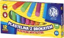 Plastelina Astra 12 kol. brokatowa mix (303107001)