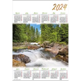 Kalendarz ścienny Lucrum KASKADA plakatowy 607mm x 880mm (PL06)