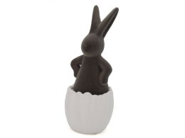 Ozdoba wielkanocna królik z jajkiem ceramiczny 19cm One Dollar (358850)