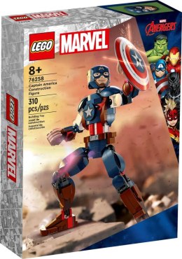 Klocki konstrukcyjne Lego Marvel Figurka Kapitana Ameryki do zbudowania (76258)