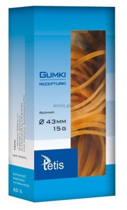 Gumki recepturki Tetis 15g śr. 43mm (GG201-A)