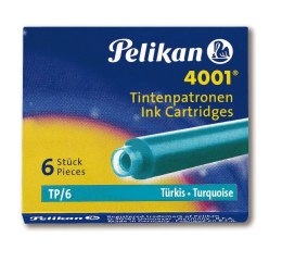 Naboje krótkie Pelikan TP/6 turkusowy (301705)