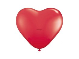 Balon kształty Partydeco Serca czerwony 100 szt (092S)