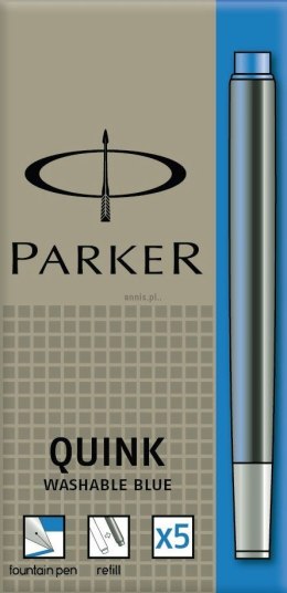 Naboje długie Parker niebieskie jasne (1950383)