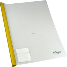 Obwoluta PP Titanum A4 50 kartek transparentna żółta listwa (OLYL)