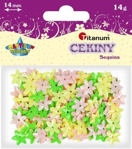 Cekiny Titanum Craft-Fun Series kwiatki mix 14g (CK053)