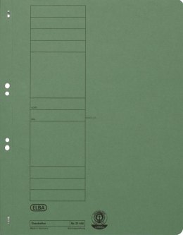 Skoroszyt oczkowy A4 zielony karton 250g Elba (100551872)