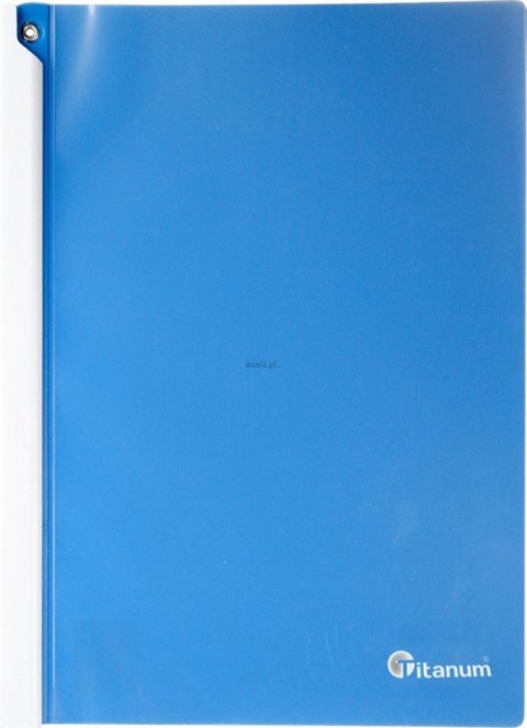 Skoroszyt PP Titanum z listwą A4 niebieski (SLBL)