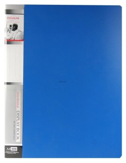 Teczka ofertowa PP Titanum A4 100 kieszeni niebieska (TO100BL)