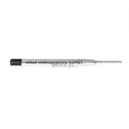 Wkład do długopisu Kamet Wielkopojemny METAL, czarny 0,6-1,0mm (K-1018)