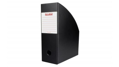 Pojemnik na dokumenty pionowy A4 czarny PVC PCW Biurfol (SE-36-01)