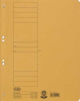 Skoroszyt oczkowy A4 żółty karton 250g Elba (100551871)