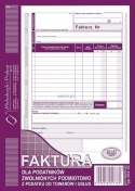 Druk offsetowy Faktura dla podatników zwolnionych z podatku VAT A5 80k. Michalczyk i Prokop (202-3E)