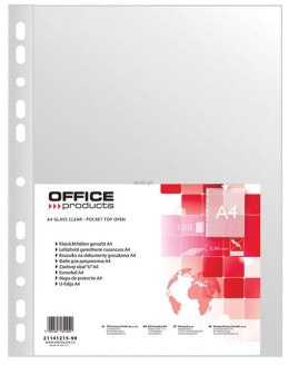 Koszulki na dokumenty Office Products groszkowe A4 kolor: przezroczysty typu U 40 mic. (21141215-90)