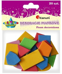 Dekoracje piankowe Titanum Craft-Fun Series Figury geometryczne mix kolorów