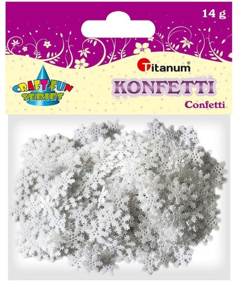 Konfetti Craft-Fun Series płatki śniegu 10mm Titanum (CR028)
