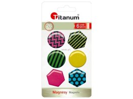 Magnes Titanum okrągłe, sześciokątne - mix [mm:] 26 (4357-1) 6 sztuk