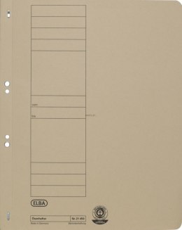Skoroszyt oczkowy A4 beżowy karton 250g Elba (100551870)