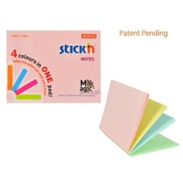 Notes samoprzylepny Stick'n Magic Pads pastel mix 100k [mm:] 76x101 (21575)