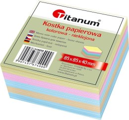 Kostka papierowa Titanum nieklejona mała - mix [mm:] 85x85x 40