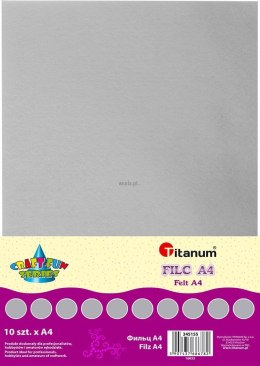 Filc Titanum Craft-Fun Series A4 kolor: szary 10 ark. [mm:] 210x297 (077)