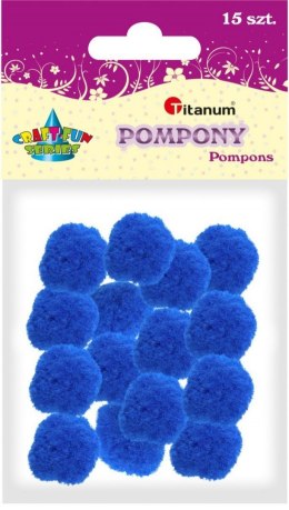 Pompony Titanum Craft-Fun Series chabrowy 15 szt