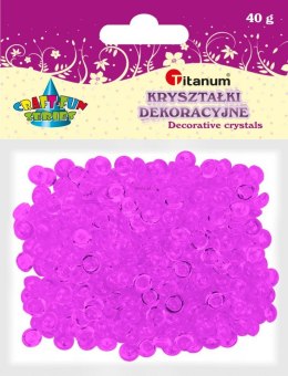 Koraliki kreatywne Titanum Craft-Fun Series plastikowe fioletowe (40g)