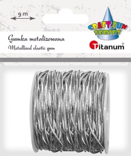 Sznurek Titanum Craft-Fun Series gumka srebrna 9m
