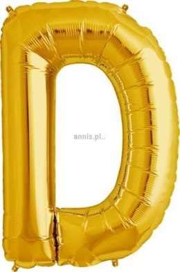 Balon foliowy Amscan balon mini literka d złota (3301801)