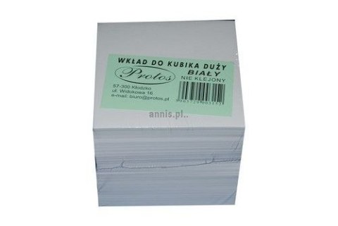 Kostka papierowa biały [mm:] 85x85x 80 Protos