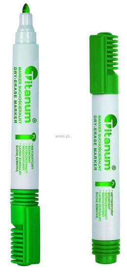 Marker suchościeralny Titanum, zielony 3,0mm okrągła końcówka (BY1026-02)