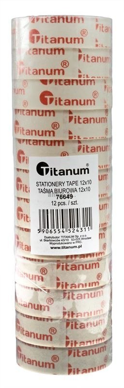 Taśma biurowa Titanum 12mm 10yd