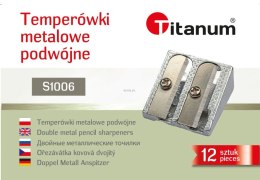 Temperówka Titanum metalowa podwójna