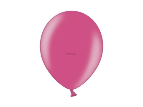 Balon gumowy Partydeco metalizowany 100 szt różowy metaliczny 12cal