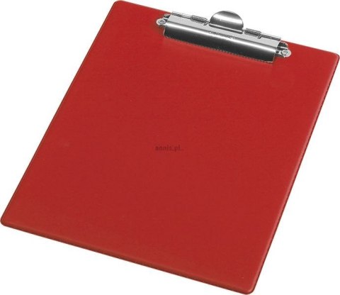 Deska z klipem (podkład do pisania) A4 czerwona Panta Plast