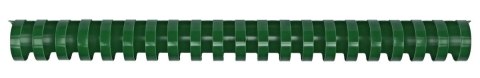 Grzbiety do bindowania A4 zielony plastik śr. 25mm Titanum