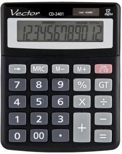Kalkulator kieszonkowy Vector (KAV CD-2401 BLK)