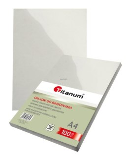 Okładki do bindowania Titanum 150 mic A4 transparentne 100 szt.
