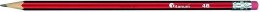 Ołówek Titanum drewniany z gumką 4B