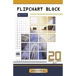 Blok do tablic flipchart Interdruk A1 20k. 80g krata [mm:] 1000x640 (FLI20#)