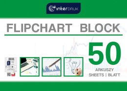 Blok do tablic flipchart Interdruk 50k. 80g czysty [mm:] 1000x640 (FLI50)