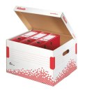 Pudło archiwizacyjne Speedbox A4 biało-czerwony karton [mm:] 392x301x 334 Esselte (623914)