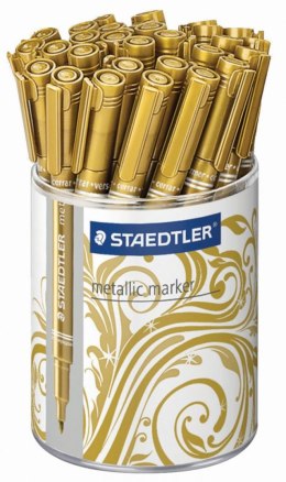 Marker permanentny Staedtler metaliczny, złoty 1,0-2,0mm okrągła końcówka (8323-11)