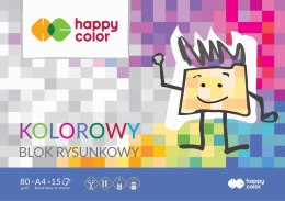 Blok rysunkowy Happy Color Premium A4 kolorowy 80g 15k [mm:] 210x297 (HA 3708 2030-09)