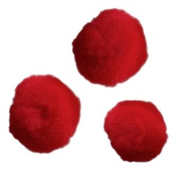 Pompony Titanum Craft-Fun Series czerwone 30 szt (283063)