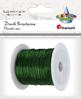 Drucik florystyczny Titanum Craft-Fun Series 0,45mm x 30m zielony (PJ499)