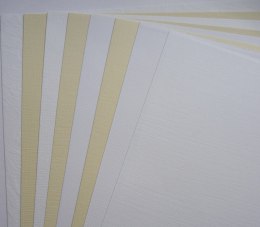 Papier ozdobny (wizytówkowy) A4 biały 230g Jowisz